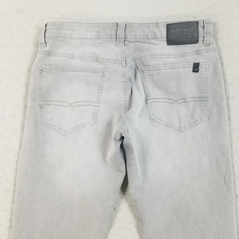 Buffalo Jeans Men 32x32 Gray David Bitton Slim Fit Stretch Denim Pants